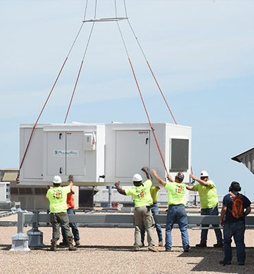 Charlotte Helicopter HVAC Lift