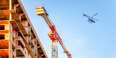 Charlotte Helicopter Lift in City