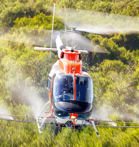 Charlotte Helicopter Wet and Dry Spreading